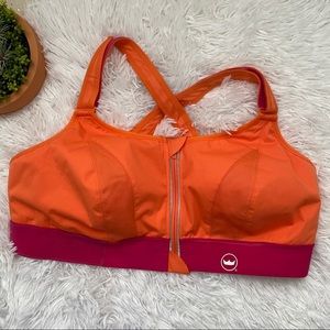 COPY - SHEFIT Discontinued Color Orange Velcro Sport Bra